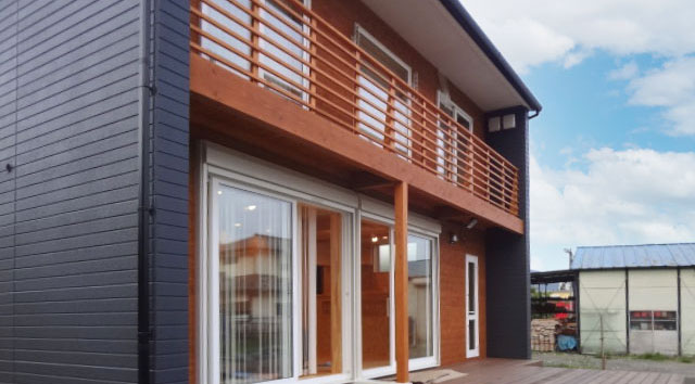 秩父のパッシブハウスの外観